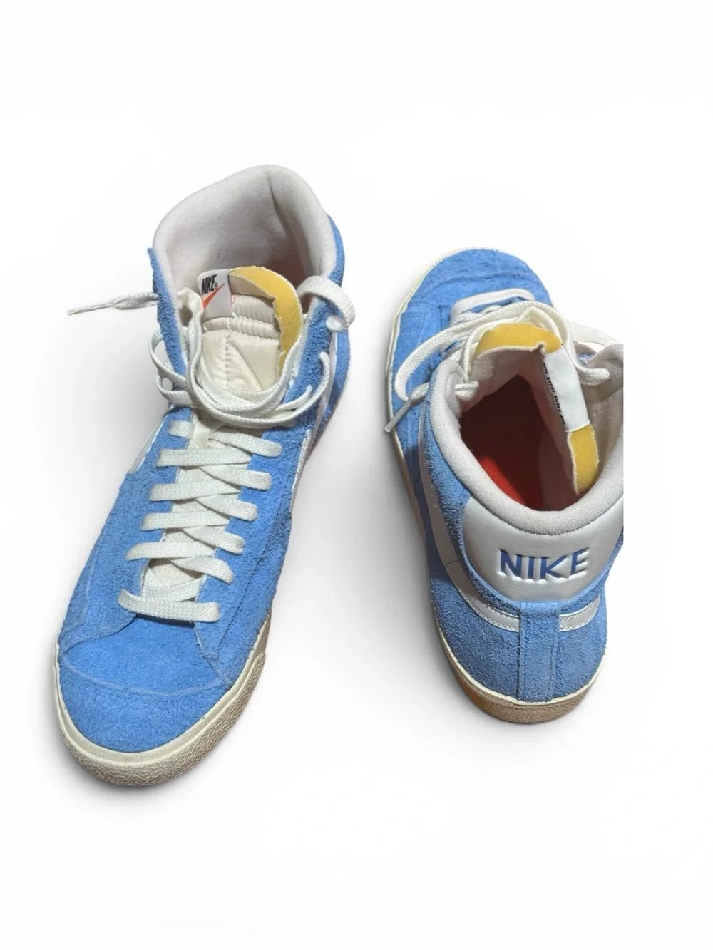 Nike Blazer Mid 77 Premium Suede Sneakers in University Blue White